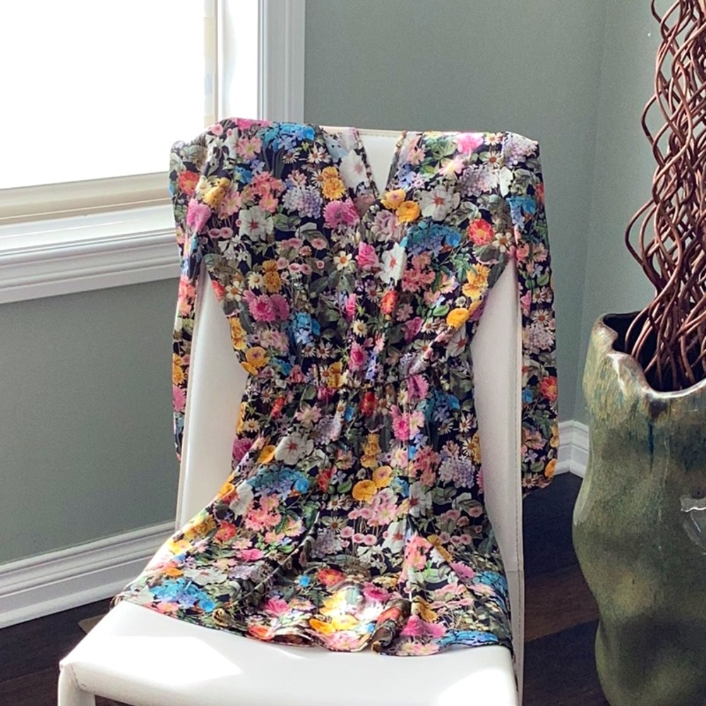 This is a summer floral dress and is perfect for summer walks and the beach